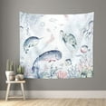 thumbnail image 1 of Pofeuu Sea Animals Print Wall Tapestry Decoration Wall Hanging Tapestry 60 x 51 Inch, 1 of 6