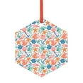 thumbnail image 1 of Pofeuu Sea Creatures Print Christmas Decorations Christmas Ornaments Round Acrylic Flat Hanging Pendant Xmas Hanging Decoration-Hexagon, 1 of 7