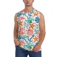 thumbnail image 1 of Pofeuu Sea Creatures Print Men's Muscle T-Shirt, Sleeveless, Muscle Tank, Classic Muscle Tee Top For Men Casual Sleeveless Muscle T-Shirt Trendy Clothes-3X-Large, 1 of 7