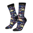 thumbnail image 1 of Pofeuu Sea Inhabitans and Herb Print Crew Socks, Adult Running Hiking Socks for Youth and Adult, 1 of 6