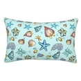 thumbnail image 1 of Pofeuu Sea Shells 2 Print Polyester Microfiber Plush Pillowcases, Super Soft and Cozy Pillow Case Covers with Envelop Closure（Pillow core not included）-16"x24", 1 of 6
