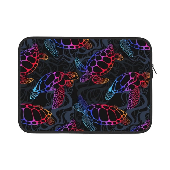Pofeuu Sea Turtle Print Laptop Carrying Case,13-15-Inch Laptop and Tablet, Sleek Design, Durable and Water-Repellent Fabric, Business Casual or School-15 inch