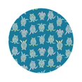 thumbnail image 1 of Pofeuu Sea Turtle Print Leather Coasters Set of 6, Round Cups Mugs Mat Pad for Home Kitchen Heat Resistant Drink Coasters,Round Shape, 1 of 7