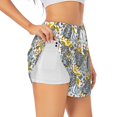 thumbnail image 1 of Pofeuu Sea Turtle Print Women's Athletic Shorts Running Workout Shorts Tummy Control Quick Dry Gym Shorts with Pockets Double layer sports shorts-X-Large, 1 of 7