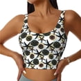 thumbnail image 1 of Pofeuu Sea ​​Urchin Print Sports Bra for Women Sexy Vest Yoga Running Gym Fitness Crop Bras Tops-X-Large, 1 of 8
