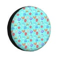 thumbnail image 1 of Pofeuu Sea animals Print Spare Tire Wheel Cover for Car Truck SUV Camper Universal Fit Spare Tire Cover RV Spare Tire Covers-17 inch, 1 of 6