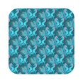 thumbnail image 1 of Pofeuu Seahorse Print Leather Coasters Set of 6, Round Cups Mugs Mat Pad for Home Kitchen Heat Resistant Drink Coasters,Square, 1 of 7