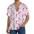 thumbnail image 1 of Pofeuu Seahorse and Starfish Print Mens Casual Short Sleeve Shirts Beach Summer Spread Collar Pocket Tops Men's Casual Short-sleeved Shirt-Medium, 1 of 5