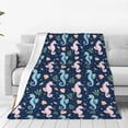 thumbnail image 1 of Pofeuu Seahorses And Plants Print Ultra-Soft Micro Fleece Blanket,for Bed Or Sofa,All Season Throw Blankets Flannel Blanket-50"x40", 1 of 7