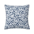 thumbnail image 1 of Pofeuu Seaside Primary Color Print Double-sided plush pillowcase Square Throw Pillow Covers Pillows Cover for Living Room Bedroom Sofa Couch Cushion Cover（No pillow core）-16"x16", 1 of 7