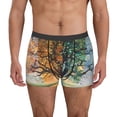 thumbnail image 1 of Pofeuu Seasonal Tree Reflection Print Men’s Boxer Briefs, Moisture-Wicking Underwear, Regular,Trunk-Large, 1 of 5