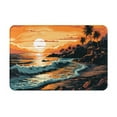 thumbnail image 1 of Pofeuu Serene Ocean Sunset Print Flannel Doormats Rug16"x24"Rug Washable Doormats Indoor Outdoor Rugs for Layered Front Door Mats, Porch, Kitchen, Entryway, 1 of 7