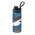 thumbnail image 1 of Pofeuu Shark With Sunglasses and Lobste Print 18oz Sports Insulated Kettle Stainless Steel Vacuum Water Bottle Leakproof Sport Flask, 1 of 7