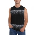 thumbnail image 1 of Pofeuu Silver Glitter1 Print Men's Muscle T-Shirt, Sleeveless, Muscle Tank, Classic Muscle Tee Top For Men Casual Sleeveless Muscle T-Shirt Trendy Clothes-XX-Large, 1 of 7
