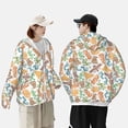 thumbnail image 1 of Pofeuu Simple Drawing Print Sun Protection Outdoor Lightweight Full Zip UV Cooling Hoodie Long Sleeve Summer Clothing for Outdoor Hiking-Large, 1 of 5