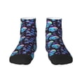 thumbnail image 1 of Pofeuu Skull Flower Blue Print 30cm Socks, Adult Running Hiking Socks for Youth and Adult, 1 of 7