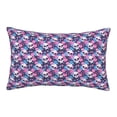 thumbnail image 1 of Pofeuu Skull Flower Blue Print Polyester Microfiber Plush Pillowcases, Super Soft and Cozy Pillow Case Covers with Envelop Closure（Pillow core not included）-14"x20", 1 of 6