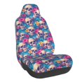 thumbnail image 1 of Pofeuu Skull blue leaf Print Automotive Car Seat Covers Flat Cloth Full Set Seat Covers,Car Seat Covers front seats for Cars Trucks and SUVs, 1 of 5
