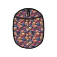 thumbnail image 1 of Pofeuu Skull colorful daisy Print Silicone Pot Mat Mitten With Hanging Loop Heat Resistant Oven Mitts Non-Slip Bbq Baking Smoking Potholders, 1 of 7