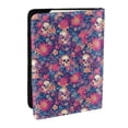 thumbnail image 1 of Pofeuu Skull colorful flower daisy Print Travel Document Organizer Passport Holder Men Women for Family (6.5 in x 4.5 in),Wallet Holder Credit Card Clutch Bag Case, 1 of 5