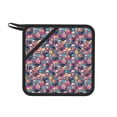 thumbnail image 1 of Pofeuu Skull flower leaf Plaid Print Silicone Trivet Mats,Silicone Hot Pads for Kitchen, Silicone Trivets for Hot Pots and Pans, Silicone Hot Pad, 1 of 8