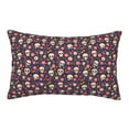 thumbnail image 1 of Pofeuu Skull flower leaf colorful Print Polyester Microfiber Plush Pillowcases, Super Soft and Cozy Pillow Case Covers with Envelop Closure（Pillow core not included）-16"x24", 1 of 6