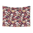 thumbnail image 1 of Pofeuu Skull record artist Print Puppy Blanket,Dog Blankets,Pet Blanket Cozy Cat Blankets for Indoor Cats, Fuzzy Pet Blanket for Kitten Doggy Dog Blankets-Small, 1 of 8
