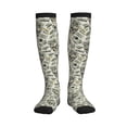 thumbnail image 1 of Pofeuu Skull with Cash Print Compression Socks for Women & Men Circulation - Best Support for Nurses,Running,Athletic,Sports, 1 of 7