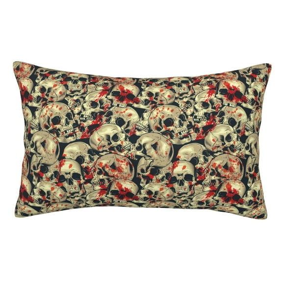 Pofeuu Skulls1 Print Polyester Microfiber Plush Pillowcases, Super Soft and Cozy Pillow Case Covers with Envelop Closure(Pillow core not included)-20"x30"