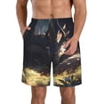 thumbnail image 1 of Pofeuu Sleeping Dragon In Forest Prin Men's Swim Trunks Quick Dry Bathing Suit Swimming Board Shorts Mesh Lining Beach Swimwear-Medium, 1 of 6