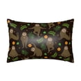 thumbnail image 1 of Pofeuu Sloth Doing Yoga Print Satin Pillowcase for Hair and Skin Pillow Cases, Silk Pillow Cases, Soft Cooling Pillow Covers, 20x30 Inches（Pillow core not included）, 1 of 7