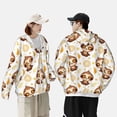 thumbnail image 1 of Pofeuu Sloth Yoga Print Sun Protection Outdoor Lightweight Full Zip UV Cooling Hoodie Long Sleeve Summer Clothing for Outdoor Hiking-Small, 1 of 5