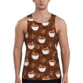 thumbnail image 1 of Pofeuu Sloths Need More Coffee Print Men's Workout Tank Tops Sleeveless Muscle Gym Shirt Quick Dry-XX-Large, 1 of 7