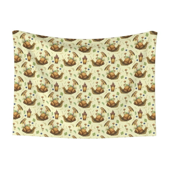 Pofeuu Snail With Mushrooms Print Puppy Blanket,Dog Blankets,Pet Blanket Cozy Cat Blankets for Indoor Cats, Fuzzy Pet Blanket for Kitten Doggy Dog Blankets-Medium