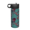 thumbnail image 1 of Pofeuu Snake And Rose Print 18oz Sports Insulated Kettle, Sports Bottle Water Bottles For Men Women For Gym Hiking Camping Running Mountain Bike Outdoor Sports, 1 of 8