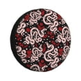 Pofeuu Snake And Rose Print Spare Tire Wheel Cover for Car Truck SUV