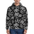 thumbnail image 1 of Pofeuu Snake Print Mens Casual Hooded Collar Drawstring Hoodies Pullover Sweatshirts Casual Long Sleeve Shirts-X-Large, 1 of 7
