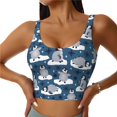 thumbnail image 1 of Pofeuu Snow Penguin Print Sports Bra for Women Sexy Vest Yoga Running Gym Fitness Crop Bras Tops-Medium, 1 of 8