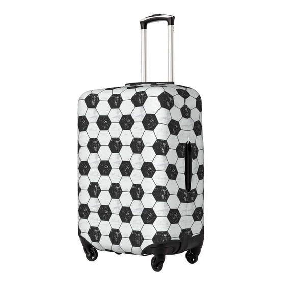 Pofeuu Soccer Print Luggage Suitcase Cover Protector Luggage Washable Covers Aesthetic for 18/24/28/32 inch Luggage(No luggage included)-Small