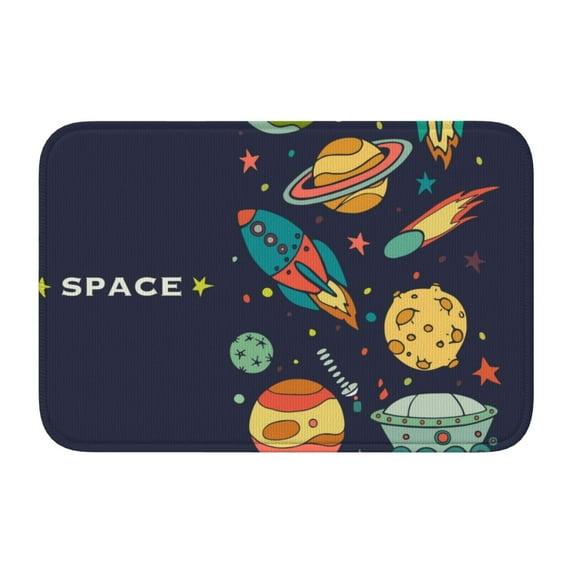 Pofeuu Space Print Hem Mat 40x60 - Multipurpose Doormat for Indoor & Outdoor Use - Welcome Your Guests with our Entrance Mat