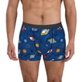 thumbnail image 1 of Pofeuu Space Print Men’s Boxer Briefs, Moisture-Wicking Underwear, Regular,Trunk-Large, 1 of 5