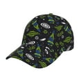 thumbnail image 1 of Pofeuu Space Rockets Print Adult Adjustable Embroidered Graphic Baseball Hat for Men and Women, 1 of 6