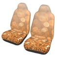 thumbnail image 1 of Pofeuu Sparkling Orange and Black Print Automotive Car Seat Covers Flat Cloth Full Set Seat Covers,Car Seat Covers front seats for Cars Trucks and SUVs(Two packs), 1 of 7