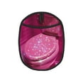 thumbnail image 1 of Pofeuu Sparkling Pink Toilet Print Silicone Pot Mat Mitten With Hanging Loop Heat Resistant Oven Mitts Non-Slip Bbq Baking Smoking Potholders, 1 of 7