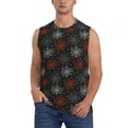 thumbnail image 1 of Pofeuu Spider Web Print Men's Muscle T-Shirt, Sleeveless, Muscle Tank, Classic Muscle Tee Top For Men Casual Sleeveless Muscle T-Shirt Trendy Clothes-Small, 1 of 7
