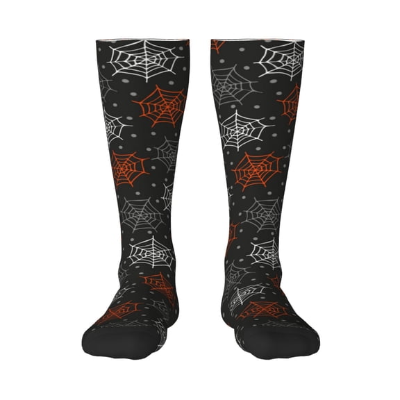 Pofeuu Spider Web Print Stockings, Adult Running Hiking Socks for Youth and Adult