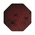 thumbnail image 1 of Pofeuu Spiders On A Web Print Leather Coasters Set of 6, Round Cups Mugs Mat Pad for Home Kitchen Heat Resistant Drink Coasters,Octagon, 1 of 7