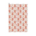 thumbnail image 1 of Pofeuu Squirrel And Maple Leaf Print Premium Golf Towel with Carabiner Clip Absorbent Microfiber Waffle Pattern Golf Towel for Golf Bag Trolly Belt Loop, 1 of 8