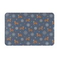 thumbnail image 1 of Pofeuu Squirrel And Snowflakes Print Flannel Doormats Rug16"x24"Rug Washable Doormats Indoor Outdoor Rugs for Layered Front Door Mats, Porch, Kitchen, Entryway, 1 of 7