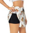 thumbnail image 1 of Pofeuu Squirrel Giving A Gift Print Women's Athletic Shorts Running Workout Shorts Tummy Control Quick Dry Gym Shorts with Pockets Double layer sports shorts-Medium, 1 of 7